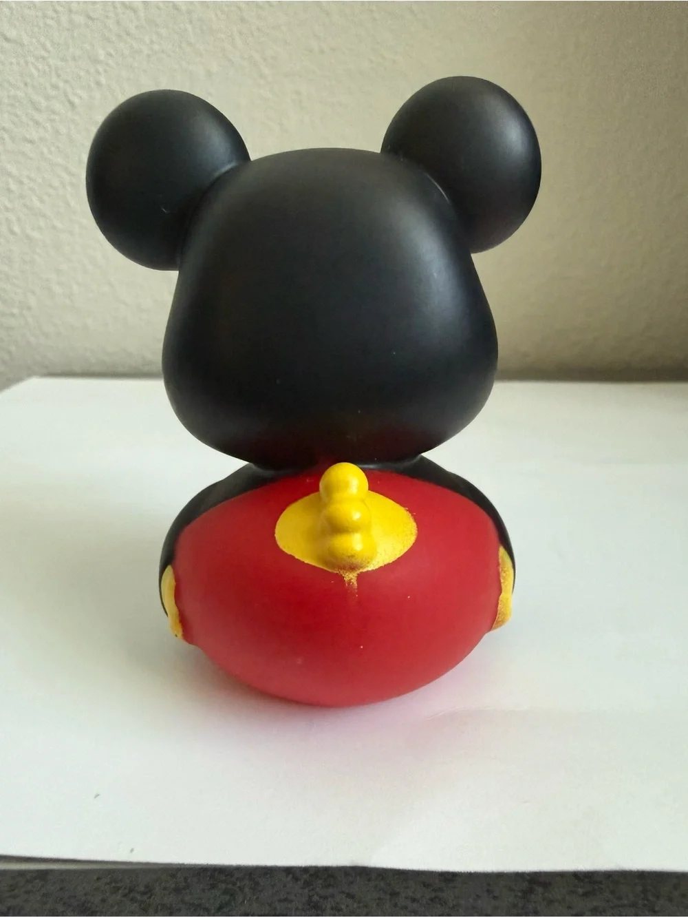 Disney Mickey Mouse Rubber Duck Just Play Bath Toy Collectible 2.75” Official